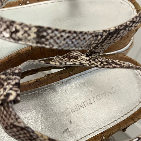 Donald J Pliner Cleo Snake Print Sandals - Picture 11 of 12